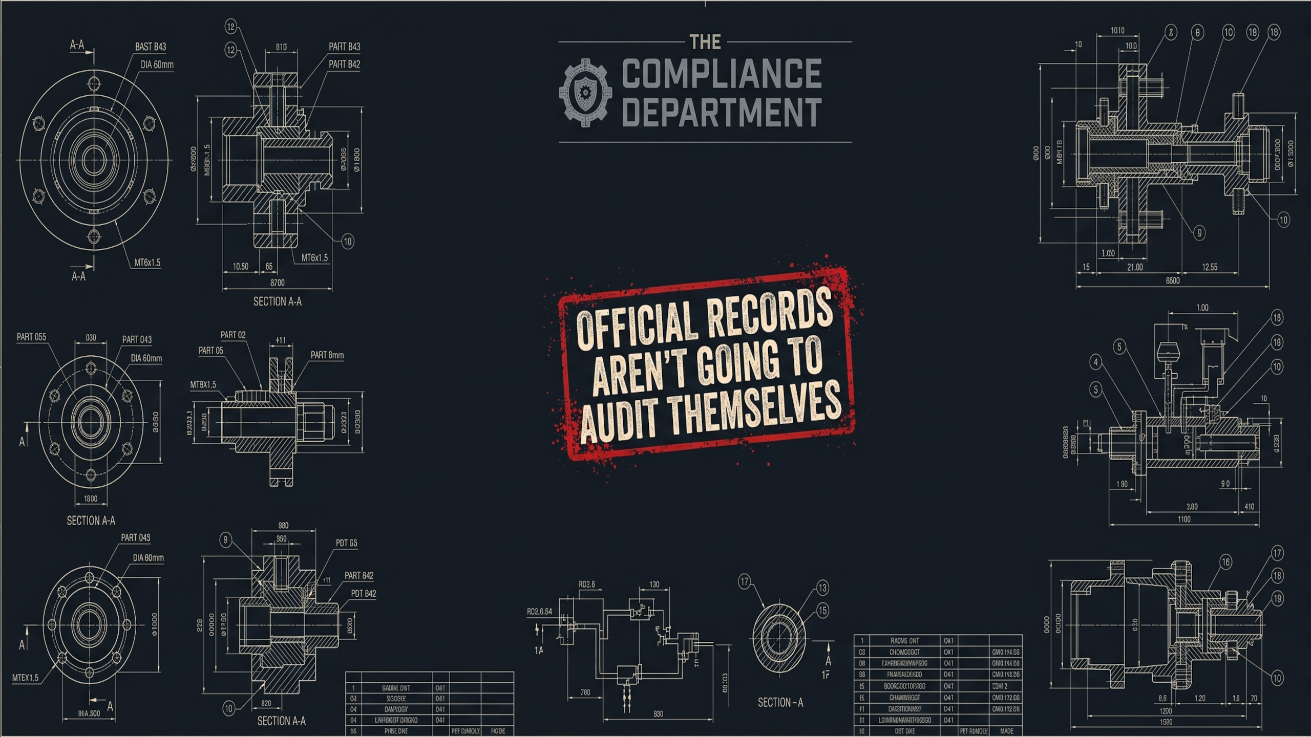 The Compliance Department Channel Banner Grid Layout